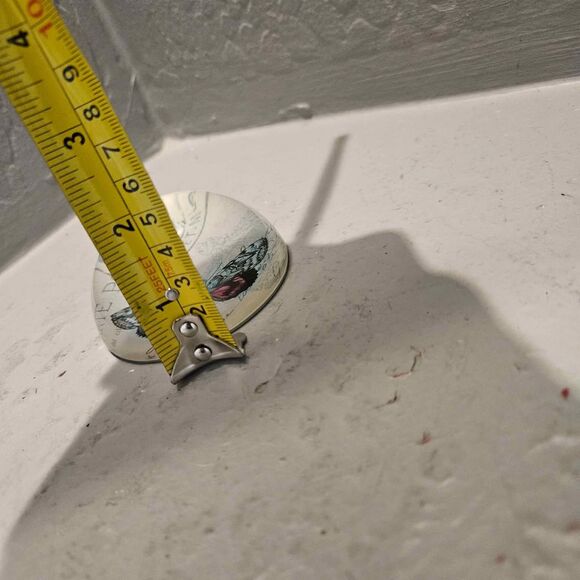 Butterfly Rounded Glass Paper Weight 3" - Picture 4 of 5